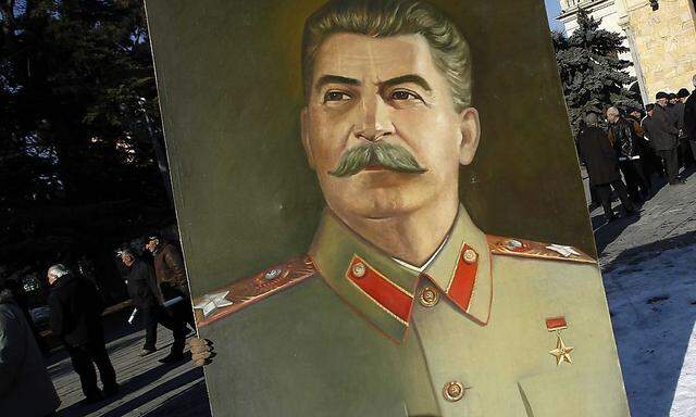Mancherorts noch immer beliebt: Stalin-Gedenkfeier in seiner georgischen Heimat