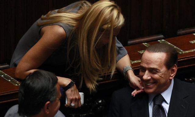 Michaela Biancofiore mit ihrem Chef Silvio Berlusconi