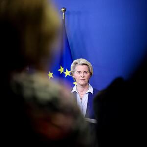 Kommissionspräsidentin von der Leyen erklärte am Dienstag in Brüssel ihre Budgetwünsche vor EU-Korrespondenten. 