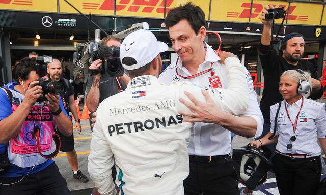 Alphatiere, aber vereint im Streben nach Erfolg: Lewis Hamilton und Mercedes-Teamchef Toto Wolff.