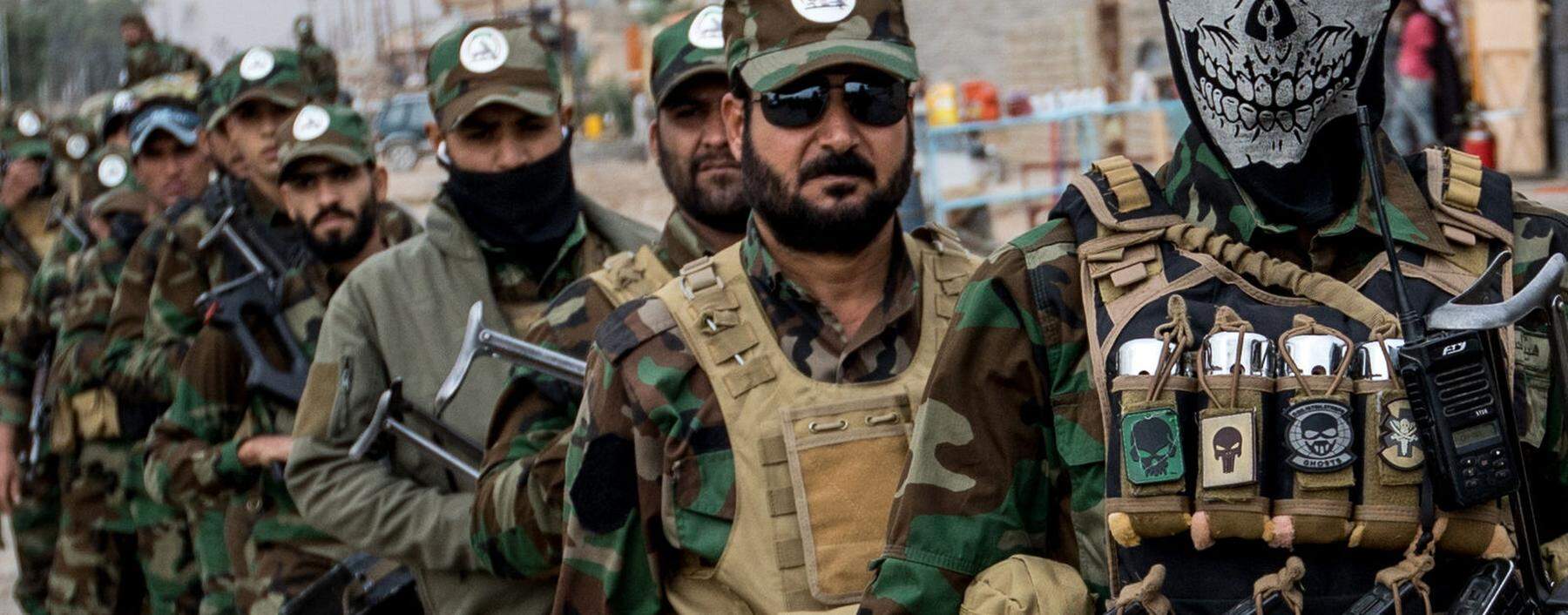 Die Kämpfer der irakischen Volksmobilmachungskräfte haben eine wichtige Rolle im Krieg gegen den IS gespielt. Sollte der Konflikt Washingtons mit Teheran eskalieren, könnten sie sich nun gegen die Amerikaner wenden.  