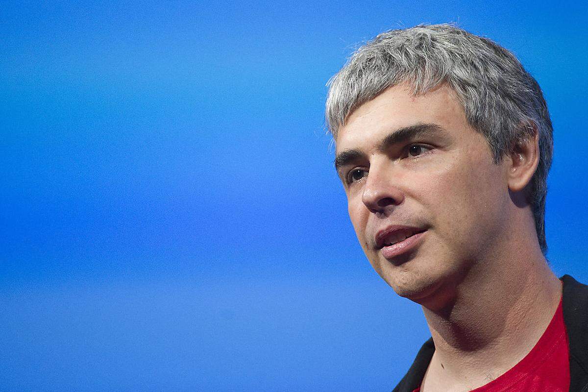 Auf fast eine Milliarde mehr als sein gleichaltriger Kollege Brin bringt es der zweite Google-Gründer Larry Page, der seit dem Start der Suchmaschine im Jahr 1998 CEO des IT-Riesen ist. Das Vermögen des Amerikaners wird von Jahr zu Jahr größer, das "Forbes"-Magazin schätzt es auf 40,7 Milliarden Dollar.