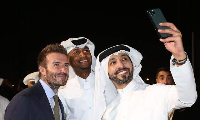 David Beckham hat nur Lob für Katar und ist deshalb ein gern gesehener Gast.