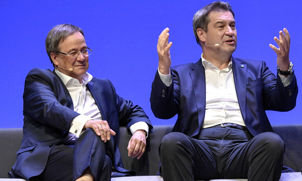 Zwei Ministerpräsidenten als Königsmacher: Armin Laschet (Nordrhein-Westfalen) und Markus Söder (Bayern).