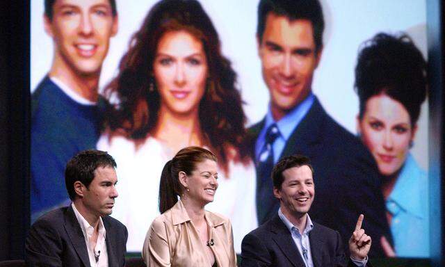 CAST OF WILL AND GRACE TAKE PART IN THE NBC SUMMER PRESS TOUR IN LA.