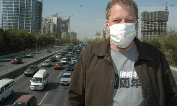 Alexander Egit in Peking. Er ist einer der Initiatoren von Greenpeace-Büros in China und in zahlreichen mittel- und osteuropäischen Ländern. 