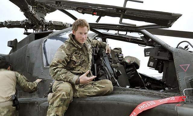 Prinz Harry während eines Einsatzes in Afghanistan