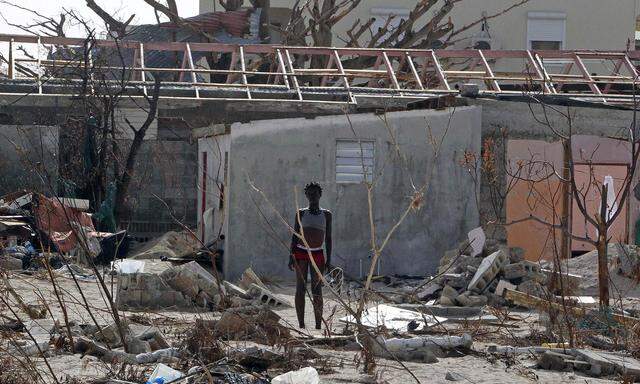 Themenbild: Zerstörung nach dem Tropensturm "Irma" in St. Martin.