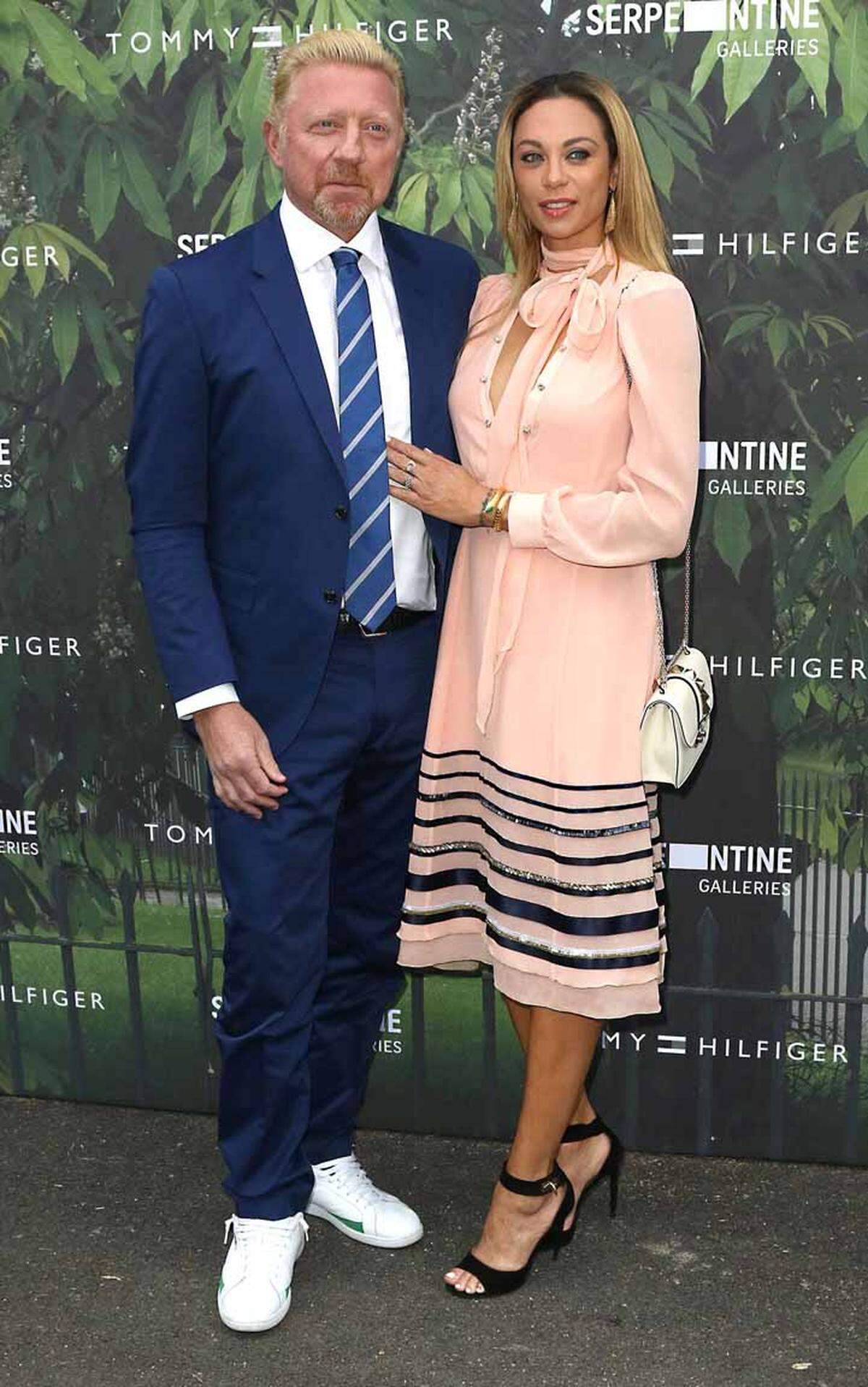 Boris Becker kam mit Ehefrau Lilly.