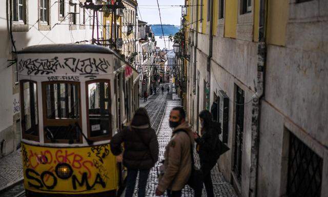 In Lissabon gilt nach den Neujahrslockerungen nun wieder ein scharfer Lockdown.