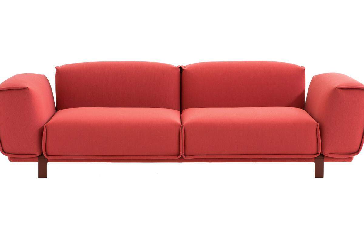 . Patricia Urquiola war vergangenes Jahr wieder intensiv mit Moroso beschäftigt: Eines der Ergebnisse ist das Sofa „Bold“.