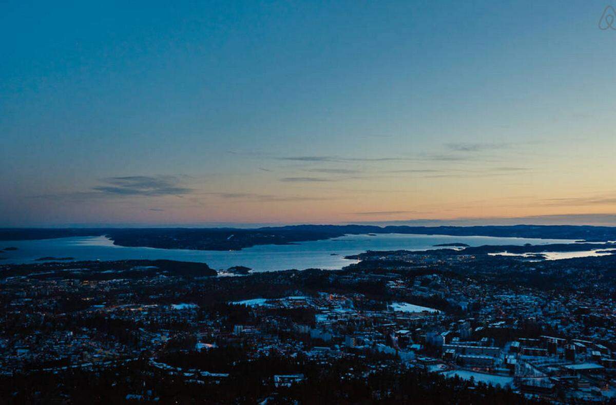 Der atemberaubende Blick auf Oslo.