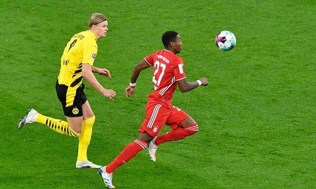 Dynamisch, schnell, überzeugt: David Alaba feierte mit Bayern einen wichtigen Sieg gegen Dortmund und Håland.