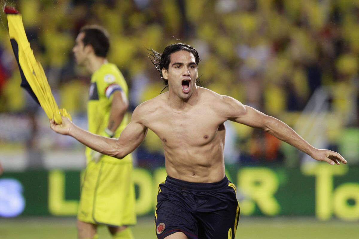 Der geteilte fünfte Platz geht an Radamel Falcao. Der Martkwert des Monaco-Angreifers liegt bei € 60 Millionen.