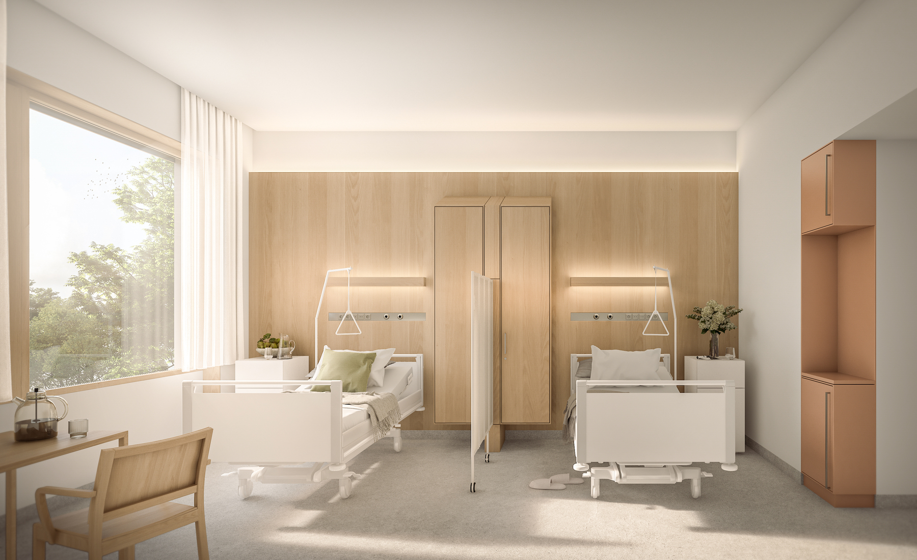 Architektur: Krankenzimmer, die Patienten besser heilen lass