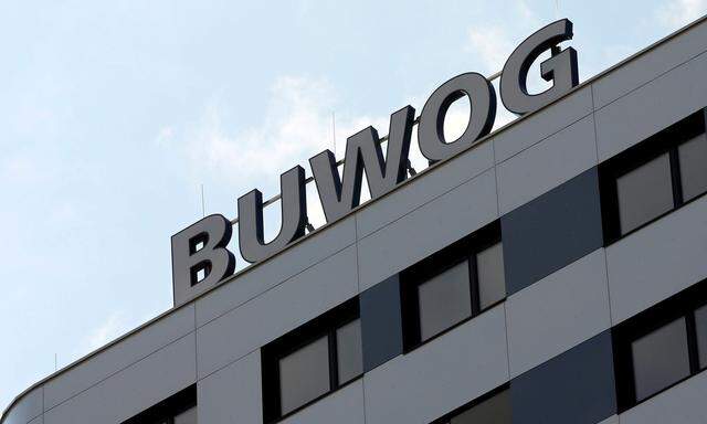 FILE PHOTO - The logo of Austrian property group Buwog is pictured on an office building in Vienna