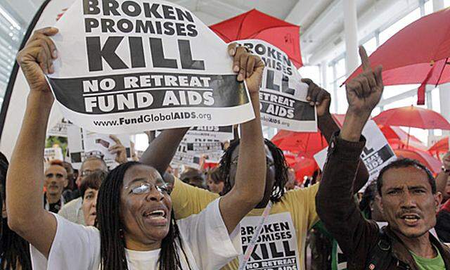 AidsKonferenz Versprechen halten wollen