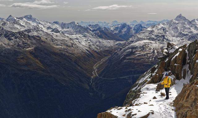 Gaislachkogel mit Blick auf die Ötztaler Alpen.