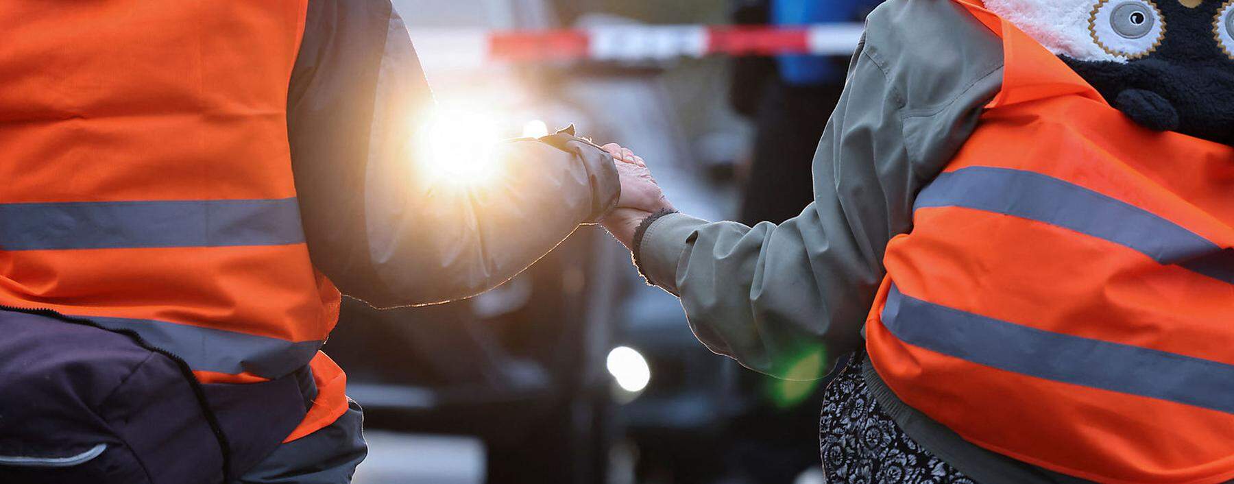 Last Generation activists protest in Munich