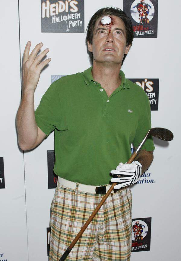 Kreativ: "Desperate Housewives"-Star Kyle MacLachlan als verletzter Golfer.