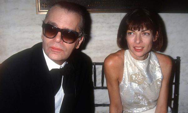 Karl Lagerfeld mit Anna Wintour, 1992