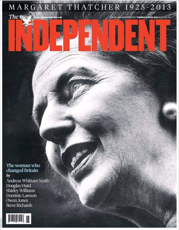  "The Independent" (London): "Margaret Thatcher hat Maßstäbe für die Machtausübung des Premierministers gesetzt. Doch es ist bezeichnend für ihr innenpolitisches Wirken, dass sie keinen ideellen oder politischen Erben hat, auch wenn der 'Thatcherismus' zu einem Glaubensbekenntnis geworden ist. Das Großbritannien von 1991, dessen Regierung sie so ungern aufgegeben hat, ist 2013 zu einem anderen Land geworden. Doch viele ihrer Kämpfe um Steuern, Deregulierung oder Beziehungen zu den Gewerkschaften sind heute wieder zum Thema geworden. Dies kann man als Beweis ihrer Voraussicht deuten, es zeugt aber auch von den Einschränkungen, denen auch der stärkste und mutigste Politiker unterliegt, der in einer Demokratie etwas verändern will."