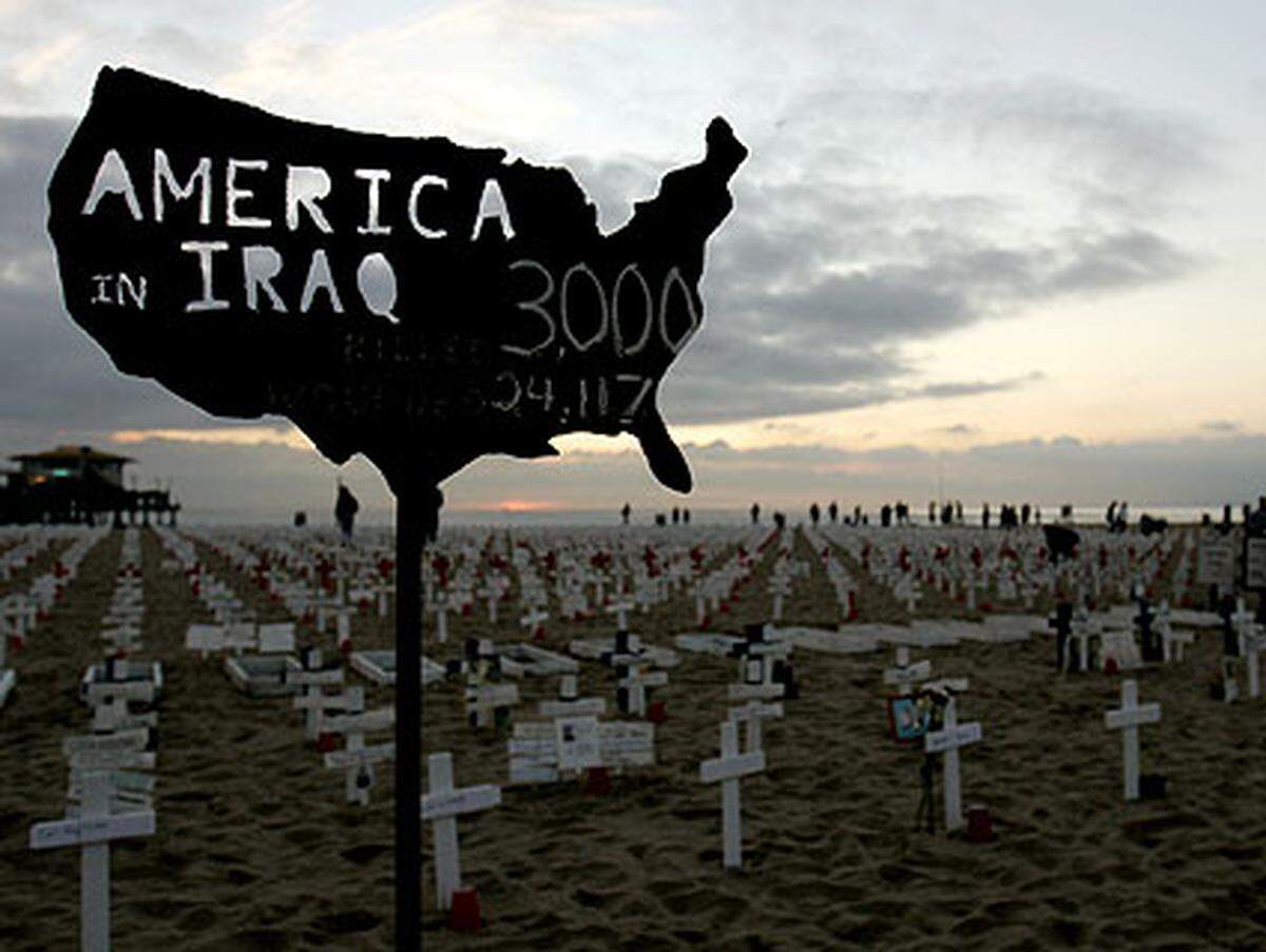 Am 31. Dezember 2006 gedenken die US-Amerikaner ihren bisher im Irak gefallenen Soldaten.