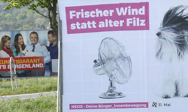 Symbolbild: Wahlplakate im Burgenland 