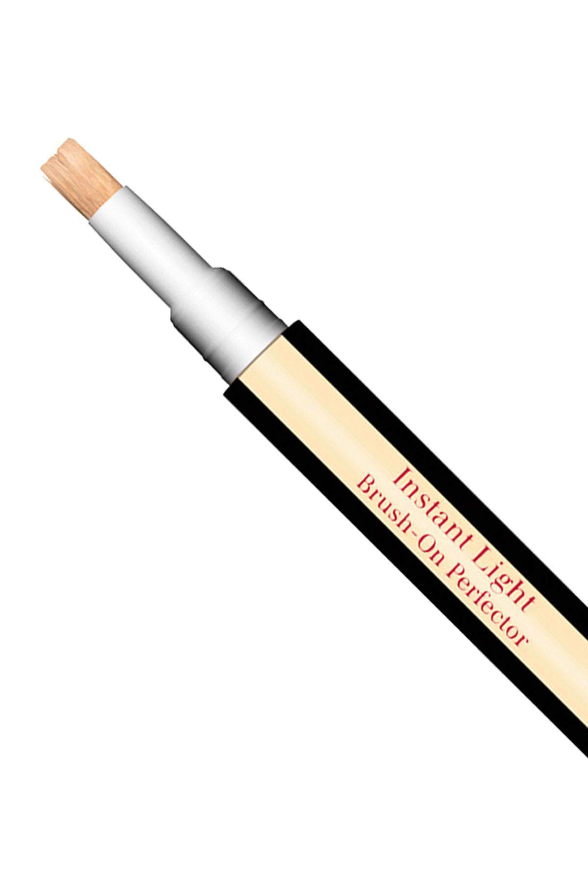 Aufhellendes Korrektur-Eclat „Instant Light Brush On Perfecteur“ von Clarins um 28 Euro.