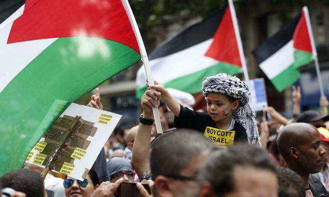 FRANCE PALESTINIANS SUPPORT PROTEST