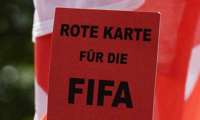 Proteste gegen Fifa