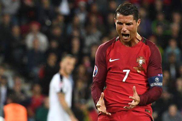 Cristiano Ronaldo war beim 0:0 gegen Österreich der traurigste Mann am Platz.