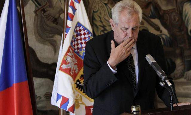 Tschechiens Präsident Milos Zeman gefallen nicht alle Namen auf der Ministerliste.