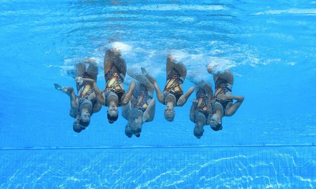 Synchronschwimmen ist eine hohe Kunst, sie verlangt langen Atem und grandiose Artistik. Das Frauenteam der Ukraine gewann in Budapest WM-Gold.