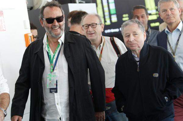 Auch die Prominenz ließ sich in Spielberg blicken. Der französische Schauspieler Jean Reno in Begleitung von FIA-Präsident Jean Todt.