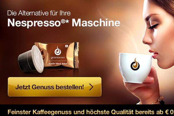 Aber natürlich gibt es auch von vielen kleineren Herstellern Nespresso-Kapseln. Etwa von der Berliner Kaffeefirma Gourmesso. Sie wirbt mit Preisen, die 30 Prozent unter dem Original liegen.