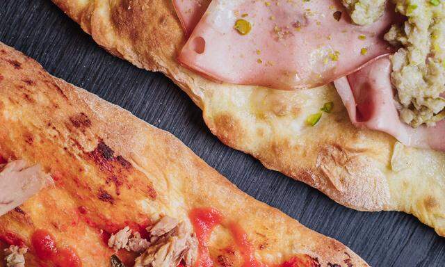 Köstlich knusprige Pizza im Metermaß gibt es in der neuen Matto de Pizza auf der Tuchlauben.