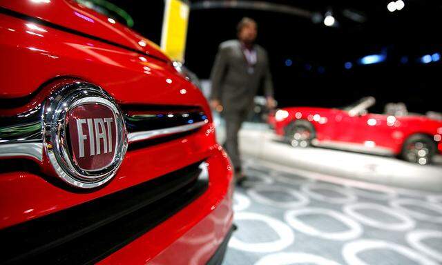 FILE PHOTO: A Fiat car on display at the North American International Auto Show in Detroit