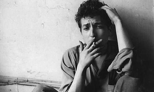 &quot;Columbia recording artist&quot;: Bob Dylan, 1962, zur Zeit seines zweiten Albums.