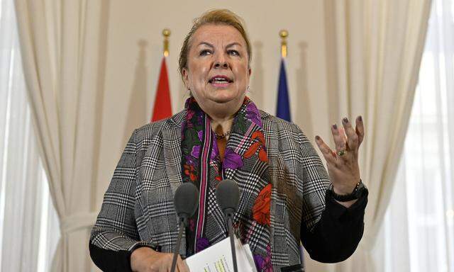 Sozialministerin Beate Hartinger-Klein kündigte Änderungen bei der Neuregelung der Sozialhilfe an.