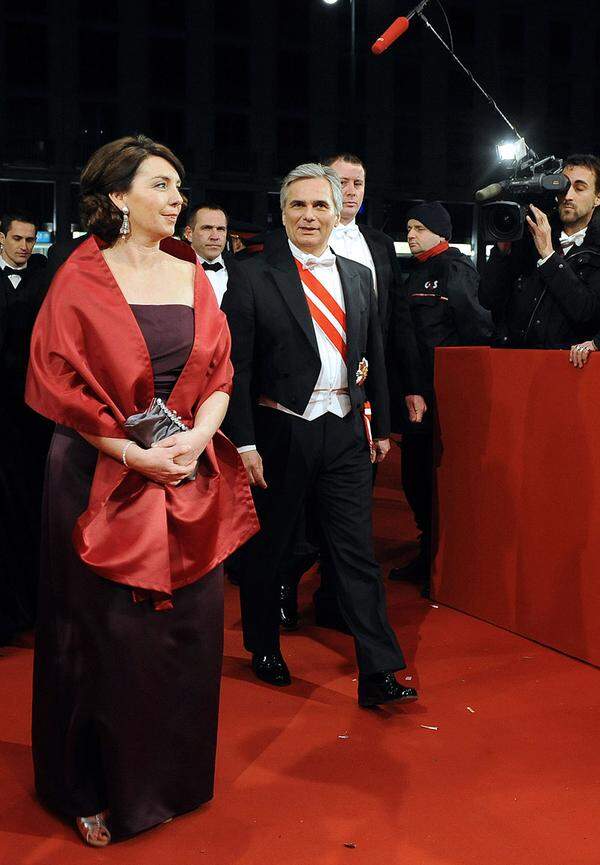 Bundeskanzler Werner Faymann (SPÖ) und seine Frau Martina.