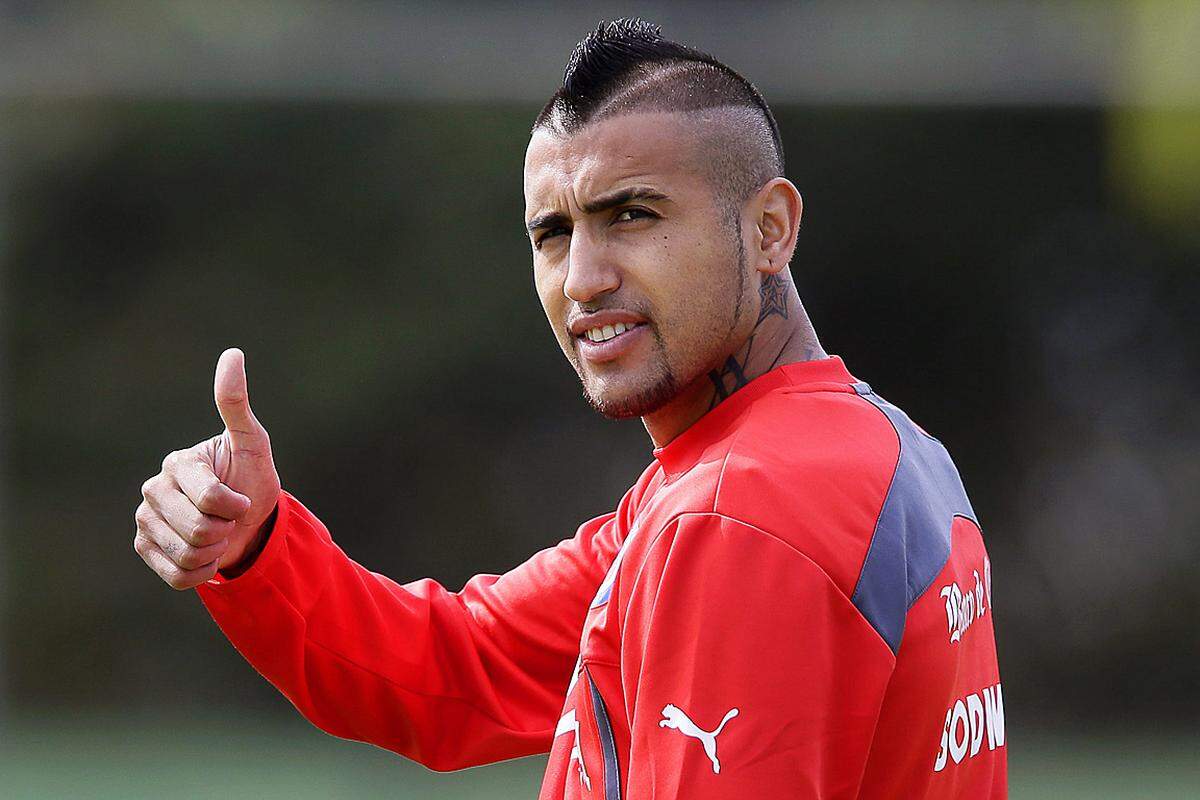 Geht Ihr Daumen bei der Kurzhaarfrisur des Chilenen Arturo Vidal nach oben?