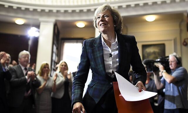 Wird sie der Favoritenrolle gerecht? Innenministerin Theresa May gilt als wahrscheinlichste Nachfolgerin von Premierminister David Cameron in Großbritannien.