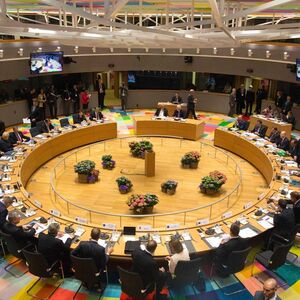 Am runden Brexit-Tisch in Brüssel.