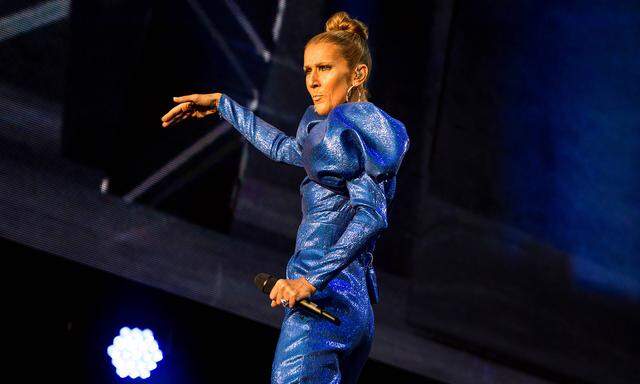 „You look beautiful, people of London“: Céline Dion im Hyde Park. 
