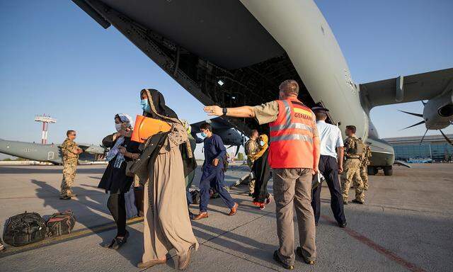 Ausgeflogen aus Kabul. Die deutsche Luftwaffe half auch Österreich bei seiner Evakuierungsmission.
