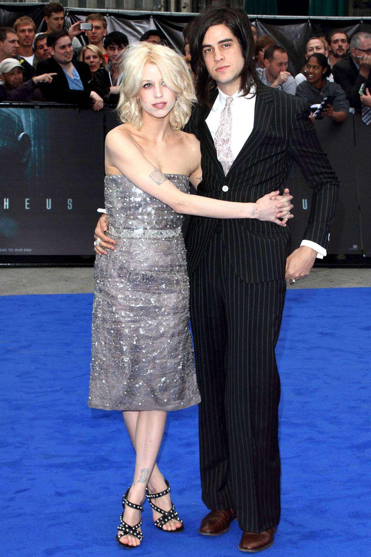 2012 am blauen Teppich mit ihrem Ehemann Thomas Cohen. Er war mit Peaches seit dem 8. September 2012 verheiratet.