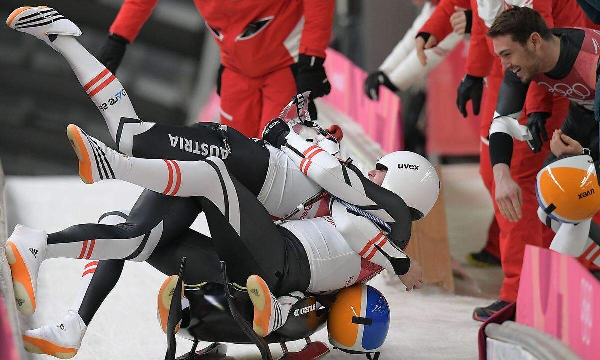 Im Teambewerb feierte das Rodler-Team mit Gleirscher, Madeleine Egle und Penz/Fischler einen bronzenen Abschluss.