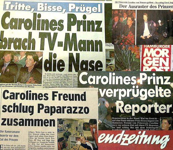 So ging der Prinz immer wieder auf Reporter oder Kameraleute los, von denen er sich belästigt fühlte; bei der Expo 2000 in Hannover urinierte er in einen Pavillon. In Kenia verpasste der Prinz einem Hotelier Ohrfeigen.