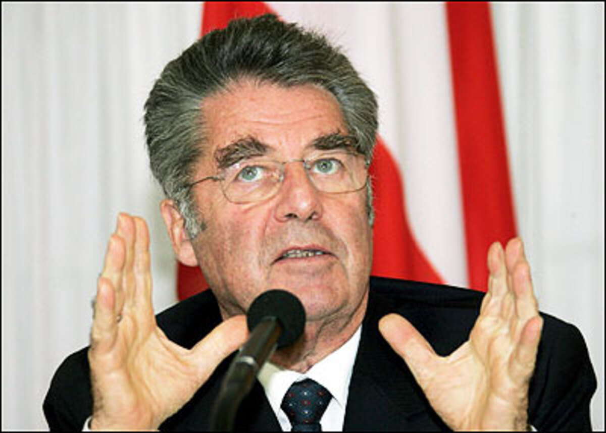 "Die kommende Woche wird voraussichtlich jener Zeitraum sein, wo weitere Entscheidungen im Zusammenhang mit der Regierungsbildung zu treffen sein werden."Bundespräsident Heinz Fischer